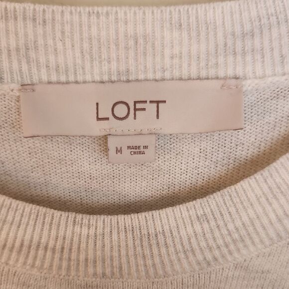 LOFT Striped Knit Sweater Size M - Picture 2 of 5